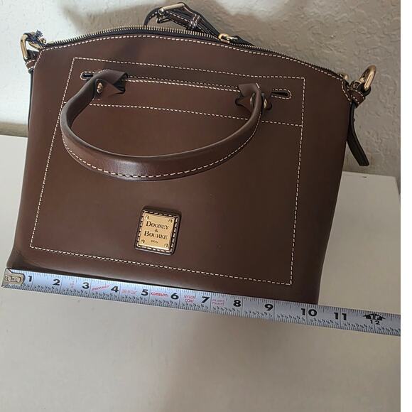Dooney & Bourke Leather Chestnut Domed Satchel HandBag Purse NEW BBECN1469 - Picture 8 of 10